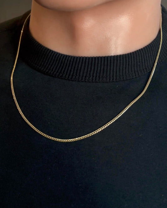 "Massive 585er（14k） Gold Panzerkette 2mm"