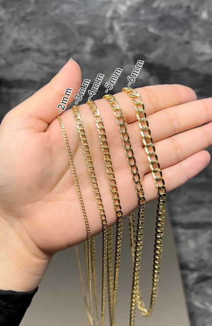 "Massive 585er（14k） Gold Panzerkette 2mm"