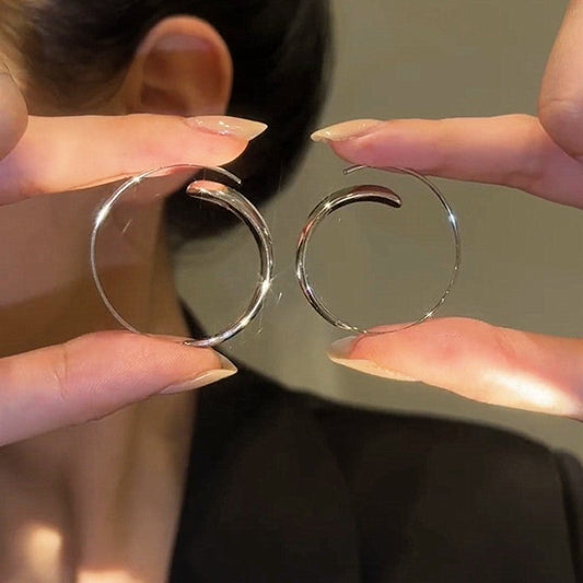 14K vergoldete Ohrringe mit luxuriösem Einfädler